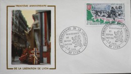 ENVELOPPE 1er JOUR 1974 - Anniversaire De La Libération - Lyon Le 07.09.1974 - En Parfait état - - 1970-1979