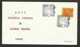 Portugal Cachet Expo Philatelique Porto Facteur A Cheval 1974 Riding Postman Horse Oporto Event Postmark - Postal Logo & Postmarks