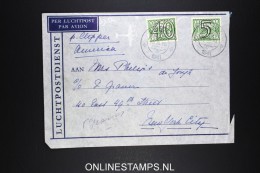 Netherlands: Airmail Cover 1941  Sneek Via Lisboa Per Clipper To  USA  NVPH 366 + 357 Censored - Briefe U. Dokumente