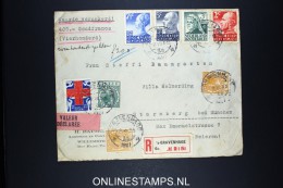 Netherlands: Registered Cover Den Haag To Starnberg Germany Valeur Declarée , 1927 NVPH  203 - 207 - Cartas & Documentos