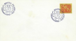 TIMBRES - STAMPS - MARCOPHILIE - PORTUGAL - CACHET  XVI JOUR DU TIMBRE - EXPOSITION PHILATÉLIQUE - SEIA 1-12-1970 - Maschinenstempel (Werbestempel)