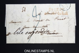 France Complete Lettre 1832  Bureau Chbre Mon Du Roi, Avec Imprimer Chevalière De Louis Philippe TB - 1801-1848: Precursors XIX