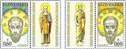 2010 SLOVAKIA Seven Saints (St.Gorazd,St.Clement). 2v X0.60+labels - Nuevos