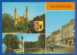 Deutschland; Neustrelitz; Multivuekarte Mit Kulturhaus Der Eisenbahner, Freibad Und Strelitzer Strasse - Neustrelitz