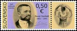 2012 SLOVAKIA Stamp Day. Pavel Sochan. 1v: 0.50 +label - Unused Stamps