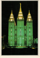 SALT LAKE CITY     TEMPIO  MORMONE         (NUOVA CON DESCRIZIONE DE POSTO SUL RETRO) - Salt Lake City