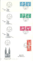 FDC  "Kehrdruckmarken - Gefasertes Papier Mit Leuchtstoff"               1968 - Kopstaande