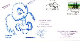 FINLANDE. Belle Enveloppe Ayant Circulé En 1988. Laponie 1988 : 1000 Kms à Ski. Oblitération : Kilpisjärvi - Arktis Expeditionen