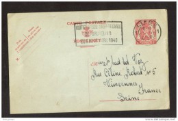 Entier Postal Begique Foire Bruxelles 1940 - Postcards 1934-1951