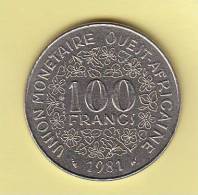Pièce - Banque Centrale Des Etats De L'Afrique De L'Ouest - 100 Francs - 1981 - Autres – Afrique