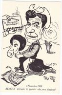 Carte Humoristique De KRIS ADZEL HAËRDE. - 4 Novembre 1980. REAGAN Décroche Le Premier Rôle ...aux élections! - Partiti Politici & Elezioni
