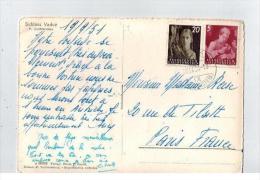 Cp Pour La France 1951 - Cartas & Documentos
