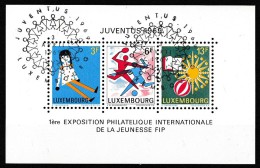 Luxembourg 1969 - Bloc Feuillet N° 8 - Timbres Yvert & Tellier N° 735 à 737 - Blokken & Velletjes