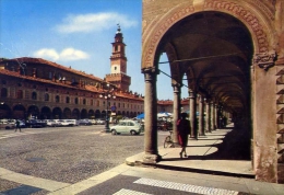 Vigevano - Piazza Ducale - La Torre Del Bramante - Formato Grande Viaggiata Mancante Di Affrancatura - Vigevano