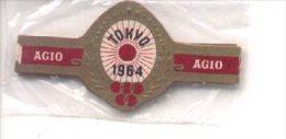 14-580. Vitolas Agio. Tokio 1964. Deportistas - Bauchbinden (Zigarrenringe)