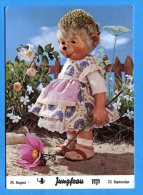 AVR384, Hérisson, Fleurs, Jungfrau, Fantaisie, GF, Circulée 1975 - Mecki