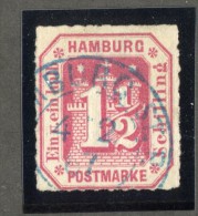 GS-975  Hamburg 1866  Michel #21  (o)  Signed  Scott #25  ~ Offers Welcome! ~ - Hamburg