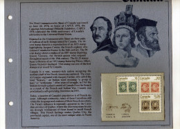 Canada1978 Beau Document Avec 1er Bloc Commémoratif MNH** CAPEX 78  Descriptif En Anglais - Blocks & Sheetlets