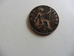 Grande Bretagne : One Penny  1912 Georges V - Sonstige & Ohne Zuordnung