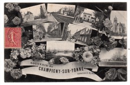 89 - Souvenir De Champigny Sur Yonne - Multi-vues - Editeur: J.D - Champigny