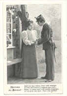 Cp, Couple, Retour Du Soldat, Voyagée 1907 - Paare