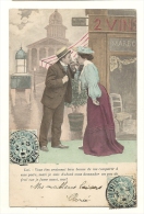 Cp, Couple, Lui - Vous êtes Vraiment Bien Bonne De Me Comparer...., Voyagée 1904 - Paare