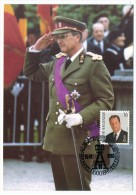 BELGIQUE - 1 Carte Maximum - S.M. Roi Albert II - 1983 - Familles Royales