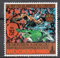 COMORES    N° 309   * *   Jo 1980  Natation - Swimming