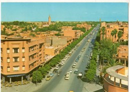 MAROC---MARRAKECH---l'avenue Mohammed V---voir 2 Scans - Marrakech