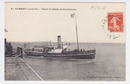 FRANCE. CP. CPA. CARTE POSTALE..........44. LOIRE. PAIMBOEUF BATEAU SAINT NAZAIRE - Paimboeuf