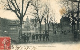 CPA 63 LE CHAMBON PLACE DE L HOTEL DE VILLE 1907 - Andere & Zonder Classificatie