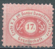 AUSTRIA DDSG DONAU - 1867 - MH/* - Yv 1 Mi 1B PERF 9 1/2 - Lot 11518 UN PEU AMINCI - BAD HINGED - Eastern Austria