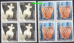 Greenland 2003 Cultural Heritage 2v Bl Of 4 ** Mnh (20244) - Unused Stamps