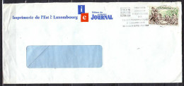 Lettre  De  LUXEMBOURG  Annee 1962     Timbre SEUL Sur LETTRE   Envel Commerciale PUB   I.E. Editeur Du JOURNAL - Covers & Documents