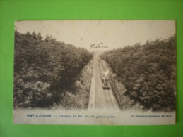 Pont-A-Celles, Chemin De Fer, Vu Du Grand Pont, Belle Oblitération  (M) - Pont-a-Celles