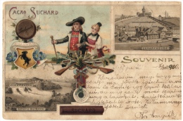 CPA Schweiz/Suisse: Schaffhausen, Souvenir, Cacao Suchard, 1900, 2 Scans - Sonstige & Ohne Zuordnung