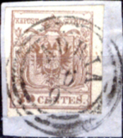 Lombardo-Veneto-F005 - 1854 - Sassone: N.21 (o) - Privo Di Difetti Occulti. - Lombardo-Vénétie