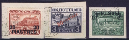 Russia: Levant Mi Nr 72 - 74  Used Op Part Letters - Levant