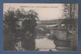 78 YVELINES - CP BEYNES - GUE DE LA MAULDRE AU PONT BARRA - EDIT. RENAULT BEYNES - A. L´HOSTE PARIS - Beynes