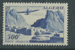 Algérie P. A. N° 12 X   Gorges D'El Kantara, 500 F. Outremer  Trace De Charnière Sinon TB - Luchtpost