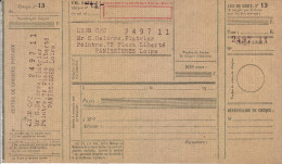 Chèque Postal. M Delorme, Platrier Peintre. Panissières Loire - Cheques En Traveller's Cheques