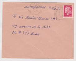 MARTINIQUE ANSES D´ARLET LETTRE 27 AOÛT 1970  VERS MANUFACTURE BBSA MANTES FRANCE - 2 Scans - - Antille