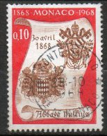 MONACO  Armes De Charles III Et Pie IX 1968  N° 744 - Used Stamps