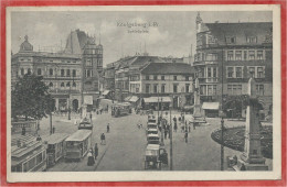 Russia - Russland - KÖNIGSBERG - KALININGRAD - Schlossplatz - Tram - Tramway - Strassenbahn -  Guerre 14/18 - Feldpost - Ostpreussen