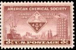 USA 1951 Scott 1002, American Chemical Society Issue, MNH (**) - Unused Stamps