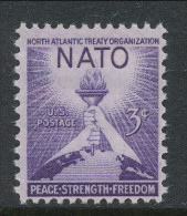 USA 1952 Scott 1008, Torch Of Liberty And Globe, MNH (**) - Nuovi