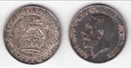 **** GRANDE-BRETAGNE - GREAT-BRITAIN - 6 PENCE 1914 - SIX PENCE 1914 GEORGE V - SILVER **** EN ACHAT IMMEDIAT !!! - H. 6 Pence