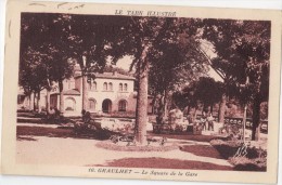 CPA Sépia - GRAULHET (81) - Le Square De La Gare - Graulhet