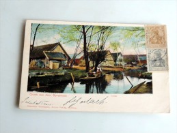Carte Postale Ancienne : Gruss Aus Dom Spreewald, 2 Stamps 1903 - Burg (Spreewald)
