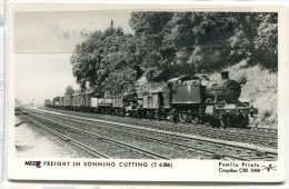 - FREIGHT IN SONNING CUTTING -  Machine T 6186,petit Format, Glacée, Croydon, Non écrite, TBE, Scans. - Trains